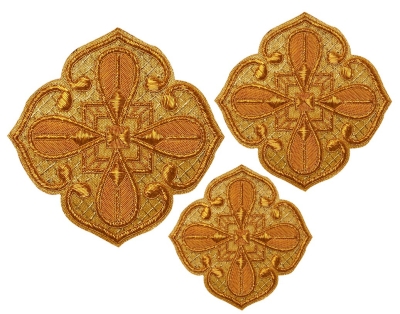 Hand-embroidered crosses - D129