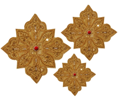 Hand-embroidered crosses - D137