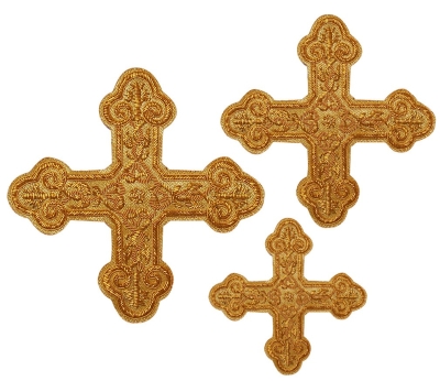 Hand-embroidered crosses - D139