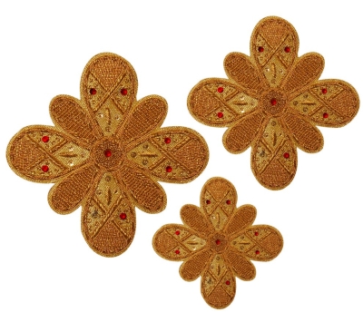 Hand-embroidered crosses - D140