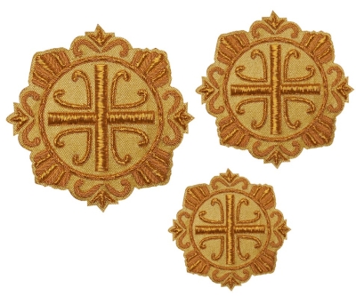 Hand-embroidered crosses - D143