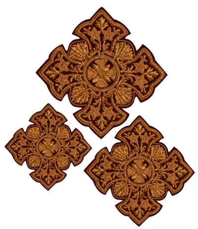 Hand-embroidered crosses - D145