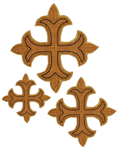 Hand-embroidered crosses - D148