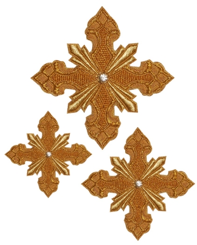 Hand-embroidered crosses - D154