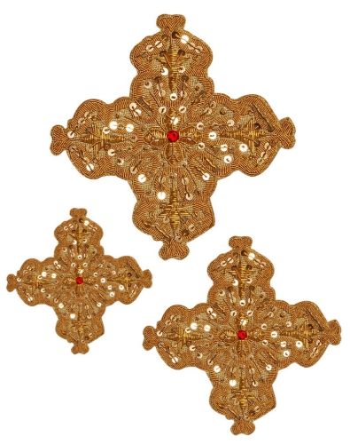 Hand-embroidered crosses - D156