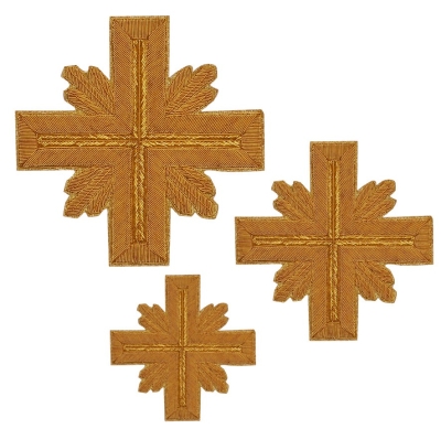 Hand-embroidered crosses - D158