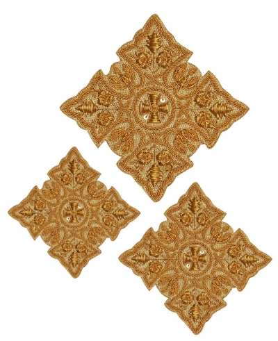 Hand-embroidered crosses - D159