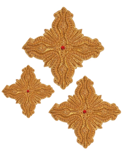 Hand-embroidered crosses - D166