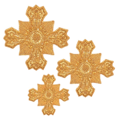 Hand-embroidered crosses - D167