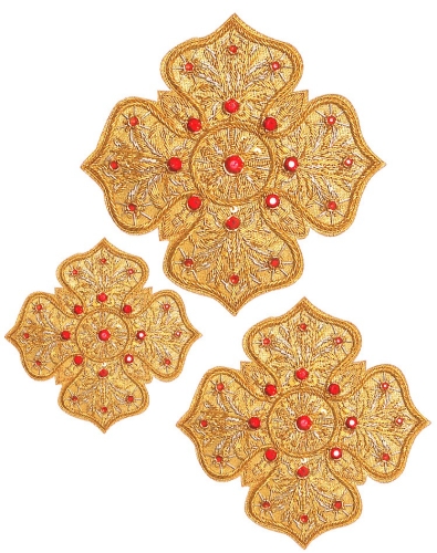 Hand-embroidered crosses - D169