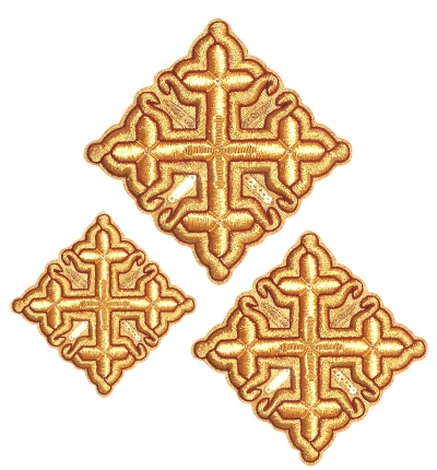 Hand-embroidered crosses - D172