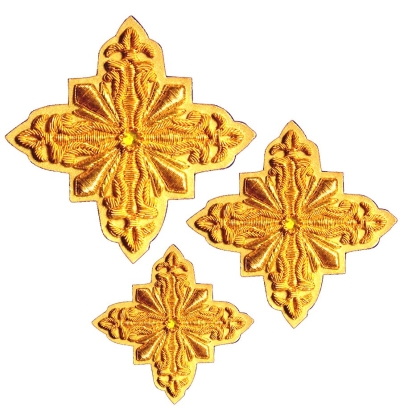Hand-embroidered crosses - D174