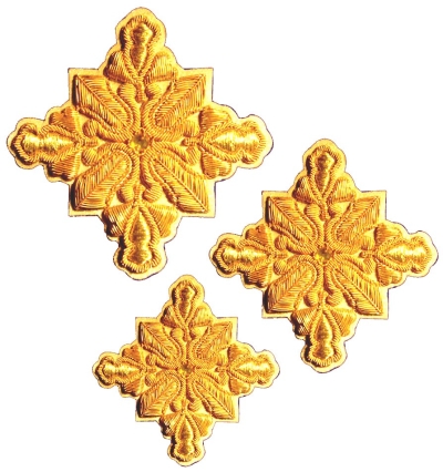 Hand-embroidered crosses - D178