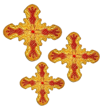 Hand-embroidered crosses - D181