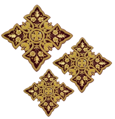 Hand-embroidered crosses - D194