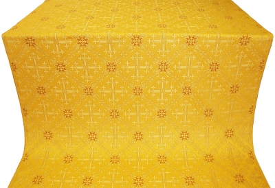 Soloun silk (rayon brocade) (yellow/gold)
