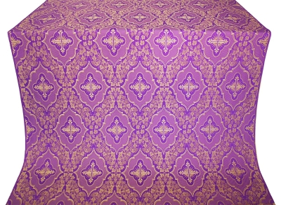 Don silk (rayon brocade) (violet/gold)
