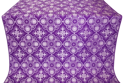 Pskov silk (rayon brocade) (violet/silver)
