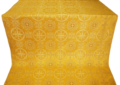 Carpathian silk (rayon brocade) (yellow/gold)
