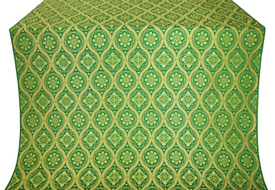 Byzantine silk (rayon brocade) (green/gold)