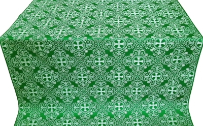 Alania silk (rayon brocade) (green/gold)