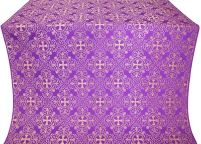 Alania silk (rayon brocade) (violet/gold)