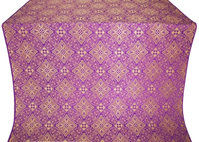 Vilno silk (rayon brocade) (violet/gold)