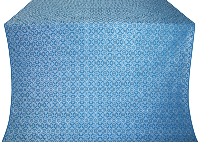 Elets silk (rayon brocade) (blue/silver)
