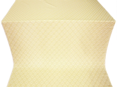 Omsk silk (rayon brocade) (white/gold)