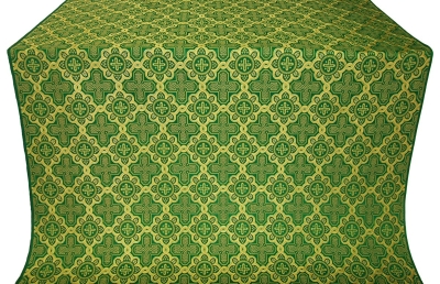 Kazan' silk (rayon brocade) (green/gold)