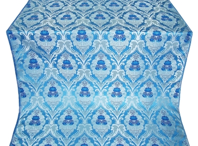 Vase metallic brocade (blue/silver)