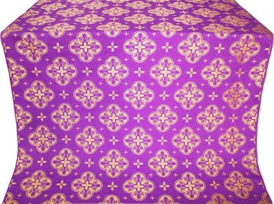 Kostroma silk (rayon brocade) (violet/gold)