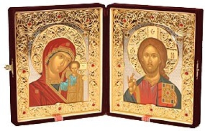Religious icons: Folding icon pair - 1