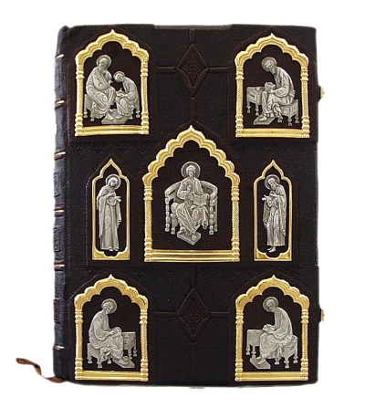 Orthodox service Gospel book in jewelry cover no.26