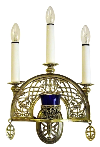 Church wall lamp - 403 (for 3 lights and 1 lamp)