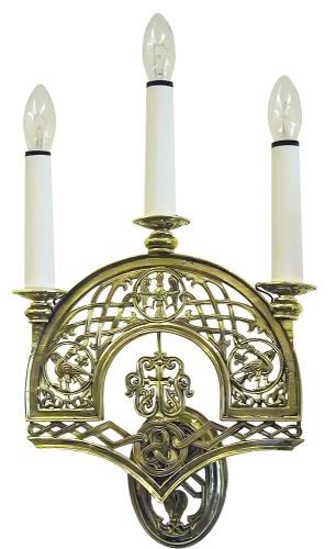 Church wall lamp - 404 (for 3 lights)