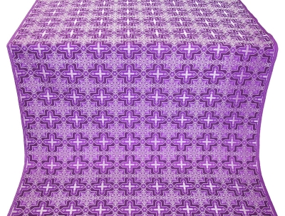 Custodian metallic brocade (violet/silver)