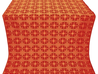 Custodian metallic brocade (red/gold)