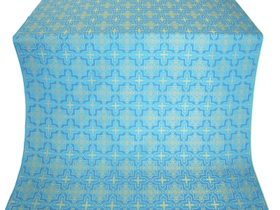Custodian silk (rayon brocade) (blue/gold)