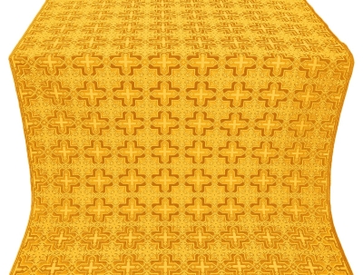 Custodian silk (rayon brocade) (yellow/gold)