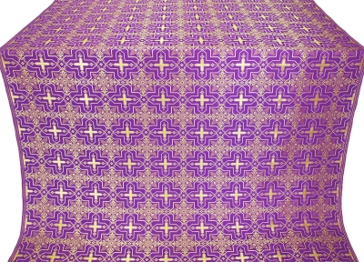 Custodian silk (rayon brocade) (violet/gold)