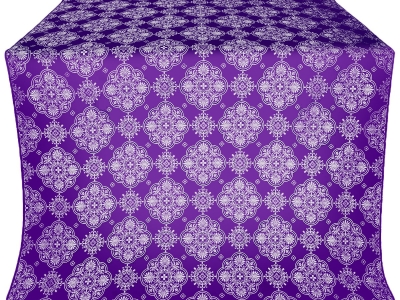 Pochaev Posad silk (rayon brocade) (violet/silver)