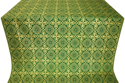 Zlatoust silk (rayon brocade) (green/gold)