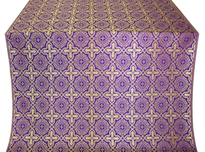 Zlatoust silk (rayon brocade) (violet/gold)