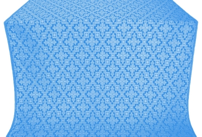 Solovki silk (rayon brocade) (blue/silver)