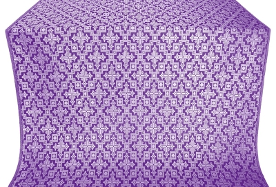 Solovki silk (rayon brocade) (violet/silver)