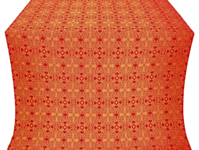 Nicea silk (rayon brocade) (red/gold)