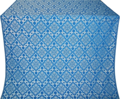 Souzdal silk (rayon brocade) (blue/silver)