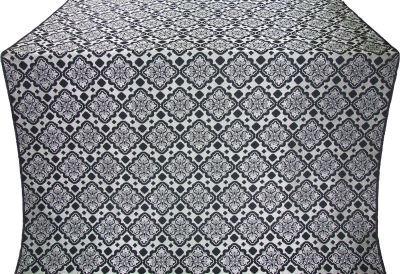 Souzdal silk (rayon brocade) (black/silver)