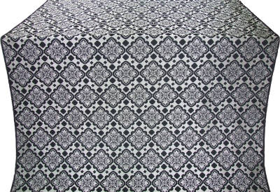 Souzdal silk (rayon brocade) (black/silver)